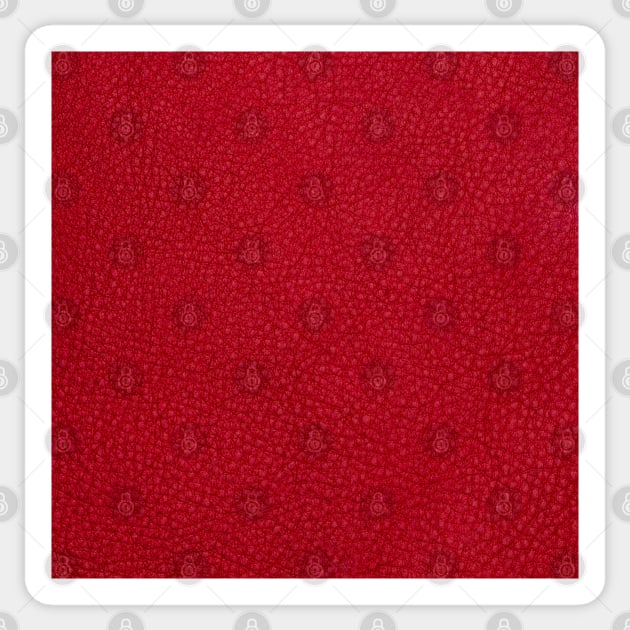 Red leather texture Sticker by homydesign